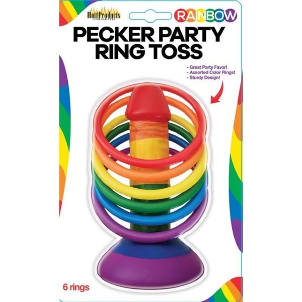 Rainbow Pecker Ring Toss